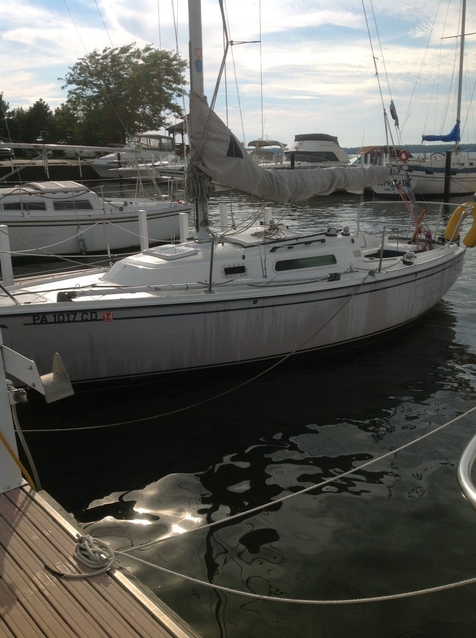 O'Day Cal sailboat in Erie, Pennsylvania-USA