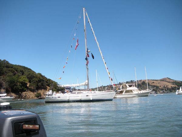 Catalina 400 sailboat in Alameda, California-USA