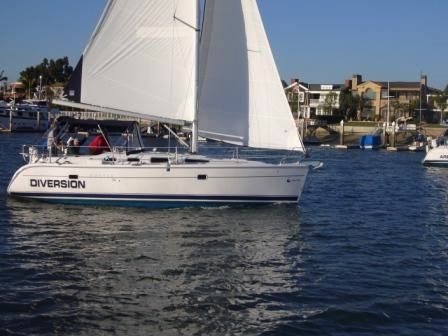 Hunter 36 sailboat in Newport Beach, California-USA