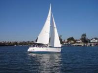 Hunter 36 sailboat in Newport Beach, California, U.S.A