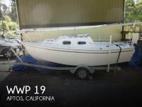 West Wight Potter 19 sailboat in Aptos, California, U.S.A