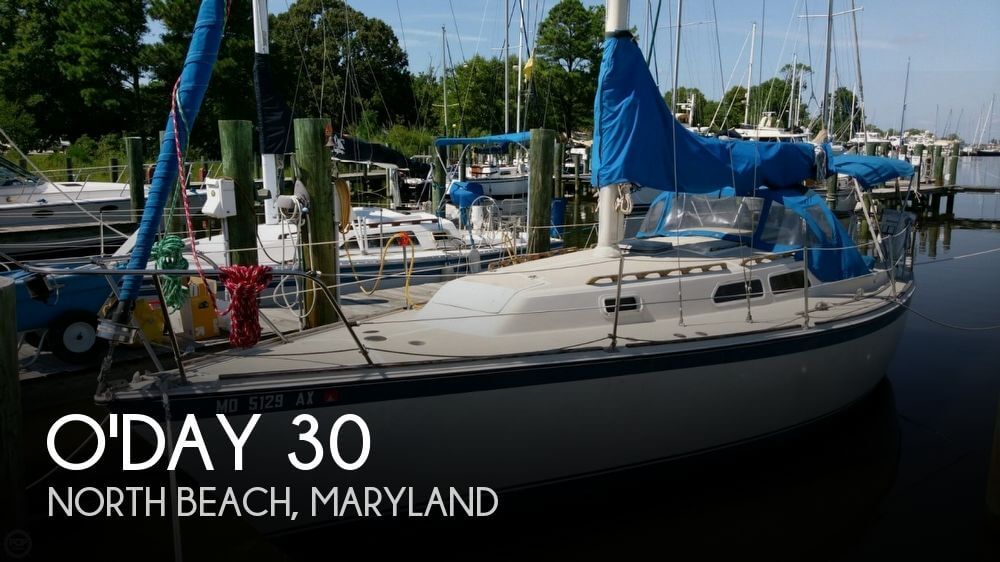 O'Day 30 sailboat in North Beach, Maryland-USA