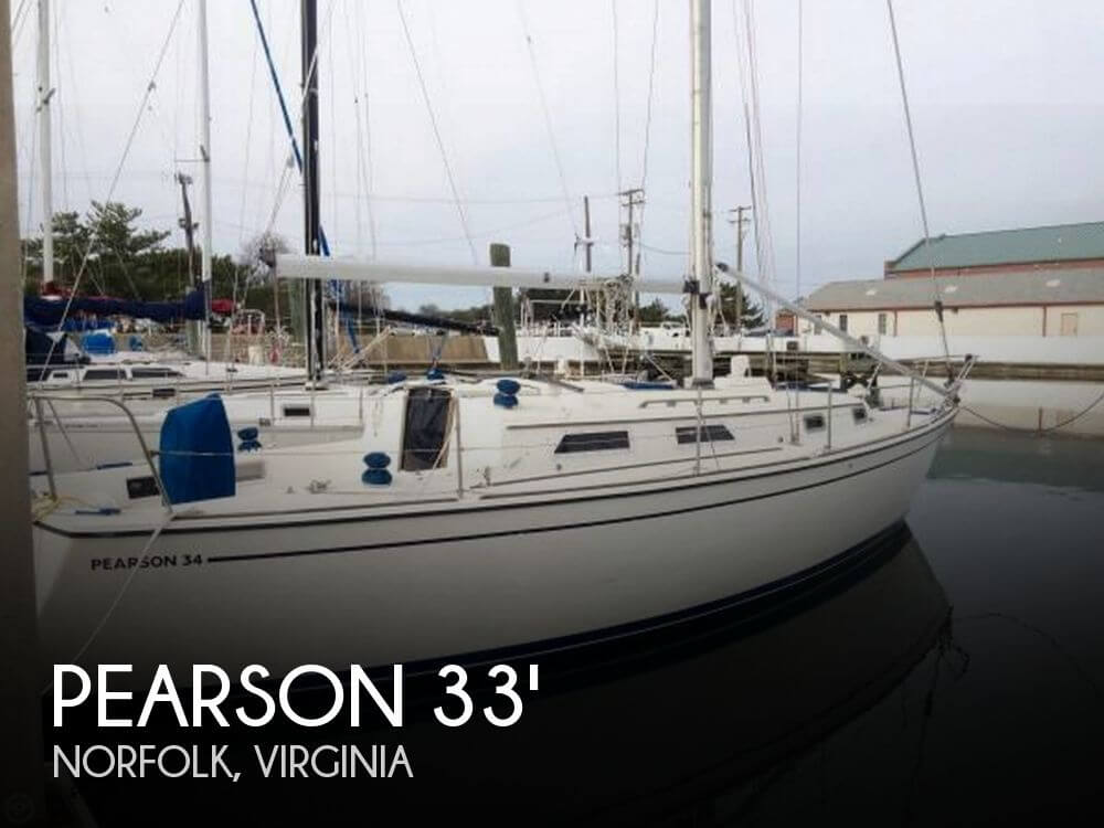 Pearson P-34 centerboard sailboat in Norfolk, Virginia-USA
